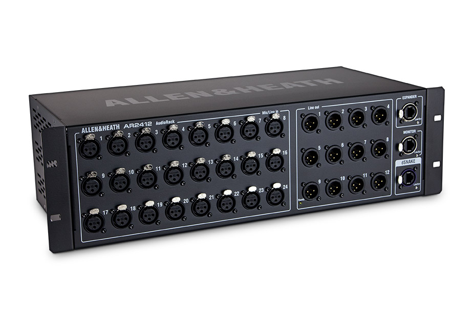 24 Mic Input Remote Audio Rack, Black