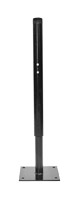8" Black Ceiling Plate w/ Adjustable NPT Extension Column