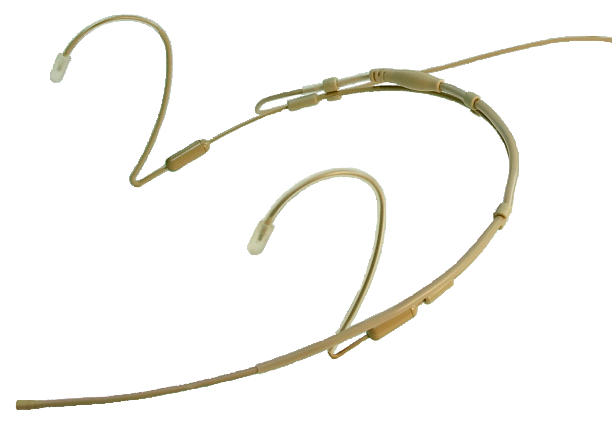 Omnidirectional Waterproof Headset Microphone in Beige