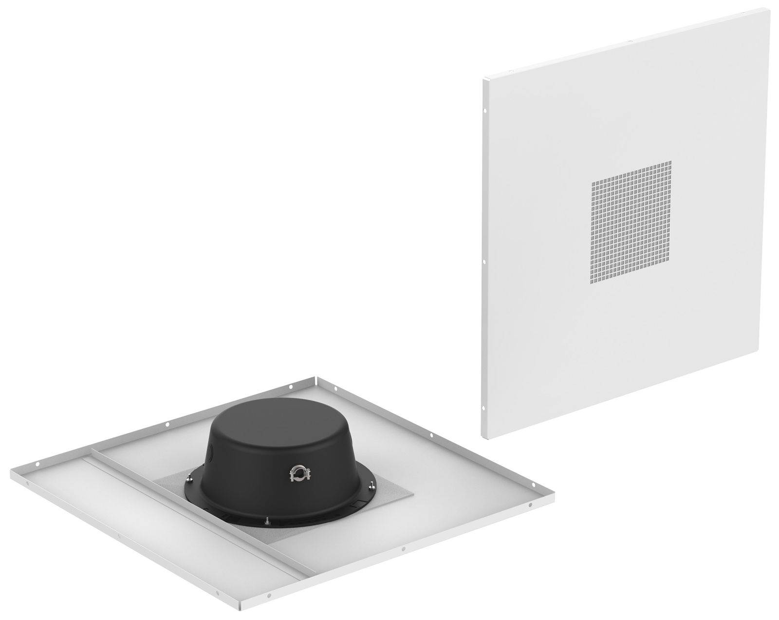 2' x 2' Drop Tile 8" Speaker System, White