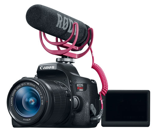 EOS Rebel T6i DSLR with 18-55mm Lens and Video Creator Kit