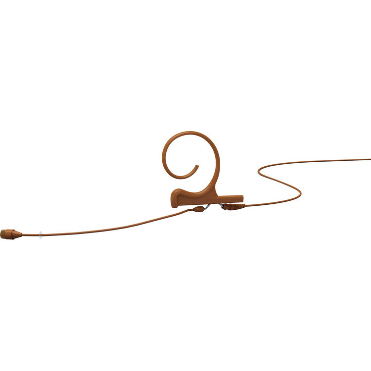 d:fine™ 66 Single-Ear Omni Headset Mic with Hardwired MicroDot Connector, Brown