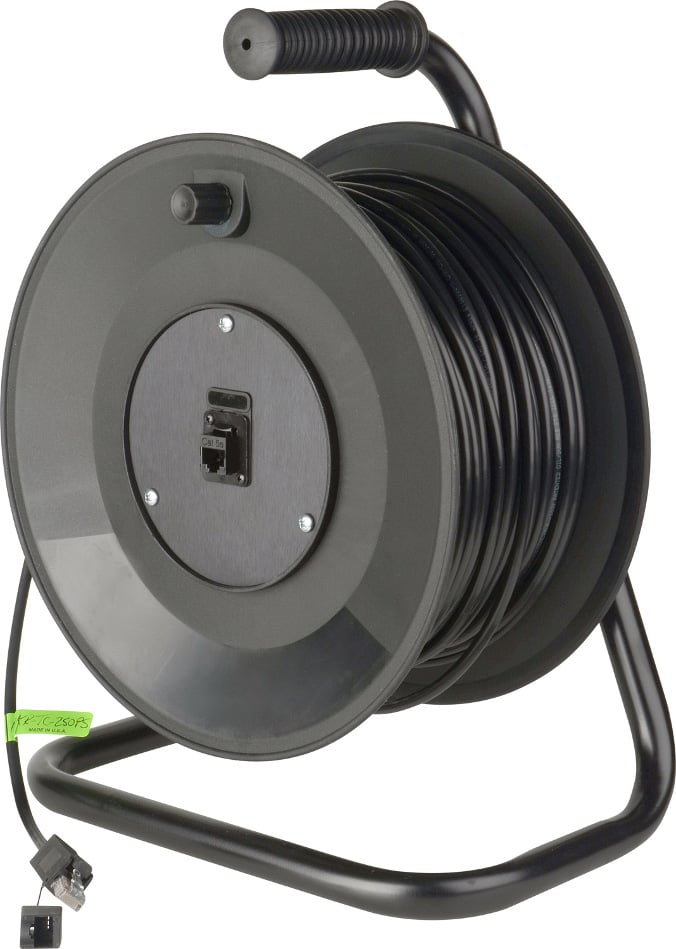 200 ft Connect-N-Go DataTuff Belden Cat5e Cable Reel with ProShell RJ45 Connectors