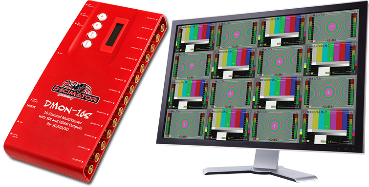 16 Channel Video Multiviewer with HDMI and SDI