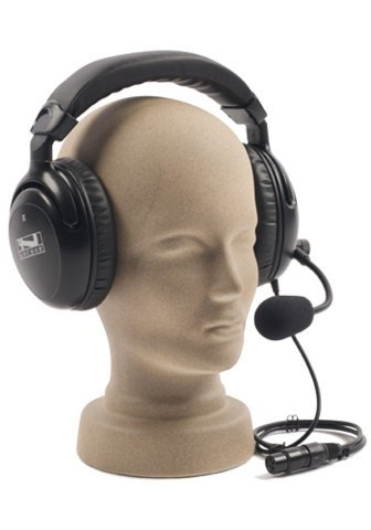 Dual Muff Headset with Noise Cancelling Mic for PortaCom, ProLink