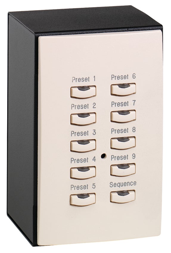 Wall Flush Mount 10-button Echo Preset Station