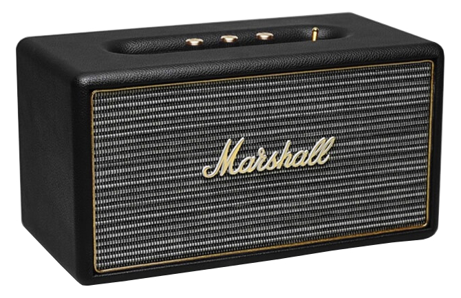Compact Stereo Speaker with Bluetooth Connectivity in Black