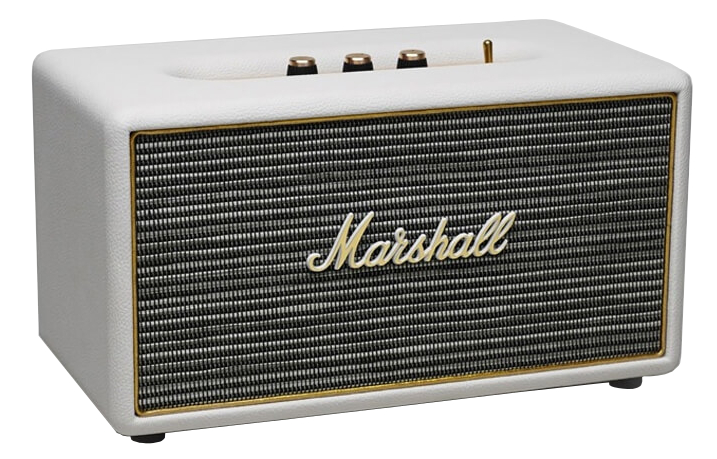 Compact Stereo Speaker with Bluetooth Connectivity in Cream