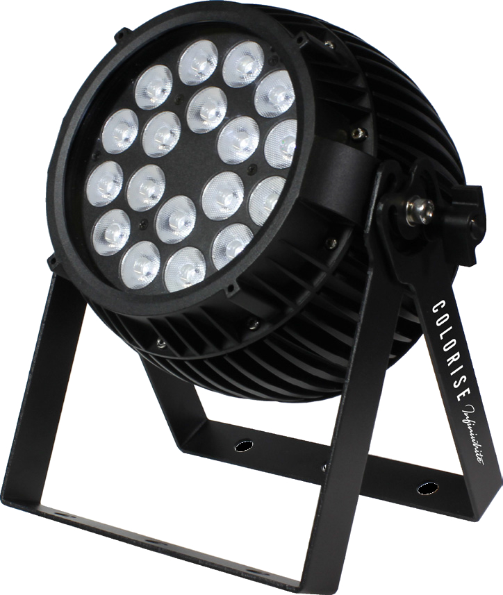 Fanless 18x 5W LED PAR with A/C/W Color Mixing and AnyFi Universal Wireless DMX