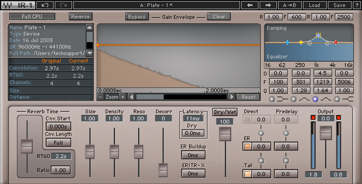 Parametric Convolution Reverb Plugin