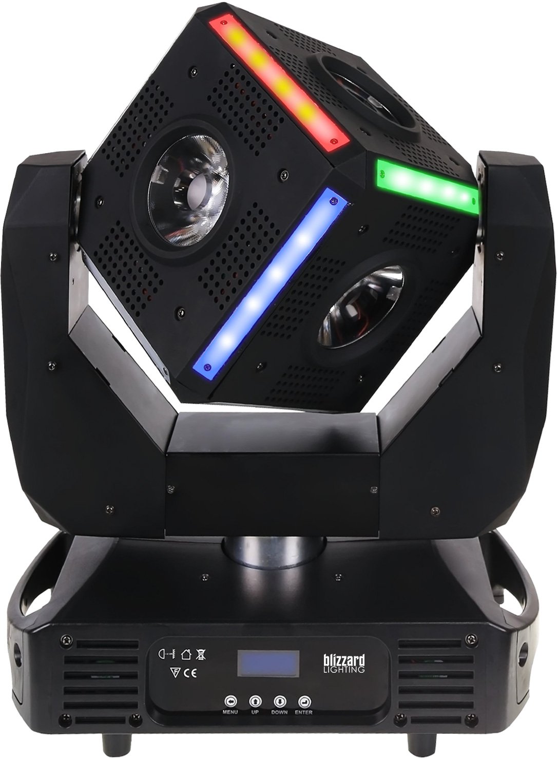 Moving Head Fixture with 6x OSRAM 60W RGBW LEDs, and 12 RGB Strips