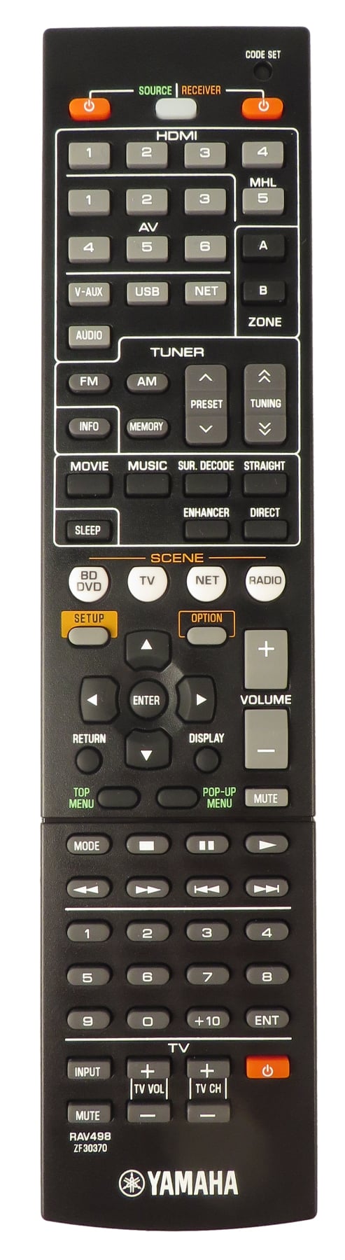 Remote for RX-V575 and RAV498