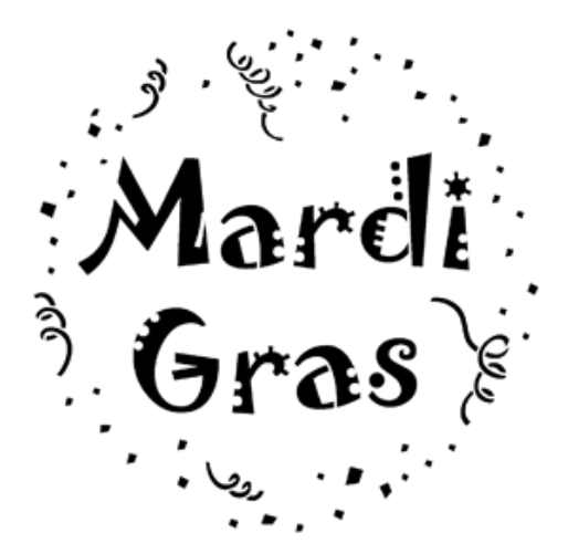 Mardi Gras Steel Gobo