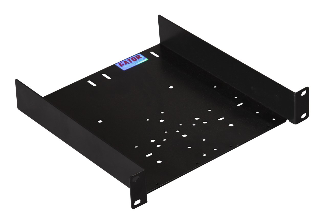 1RU Half-Rack Shelf with Universal Hole Pattern