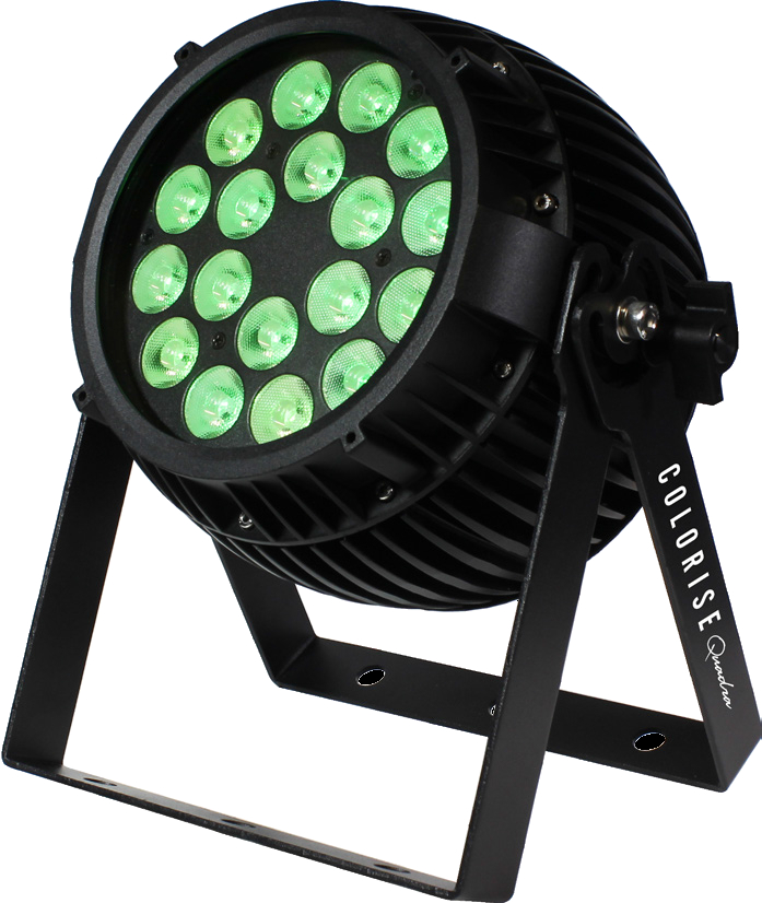 Fanless 18x 10W 4-in-1 RGBW LED PAR with AnyFi Universal Wireless DMX