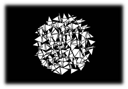 "Back Stabber" Pattern Steel Gobo