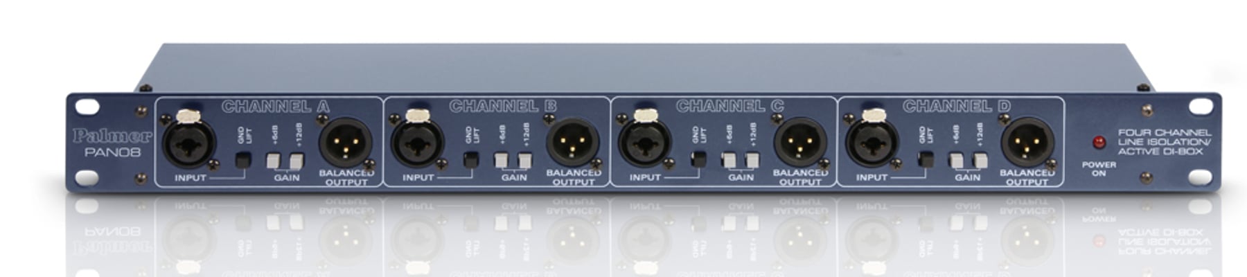 19" 4 Channel DI/Line Isolation Box