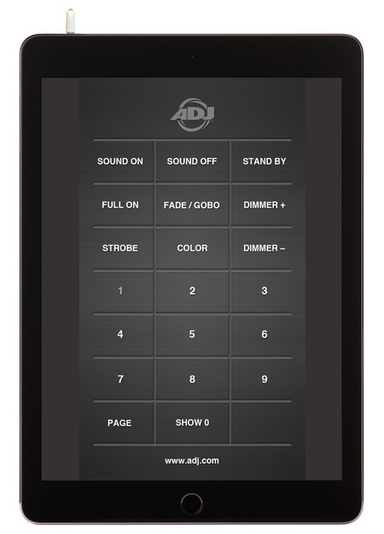 Universal IR Control App for ADJ Fixtures