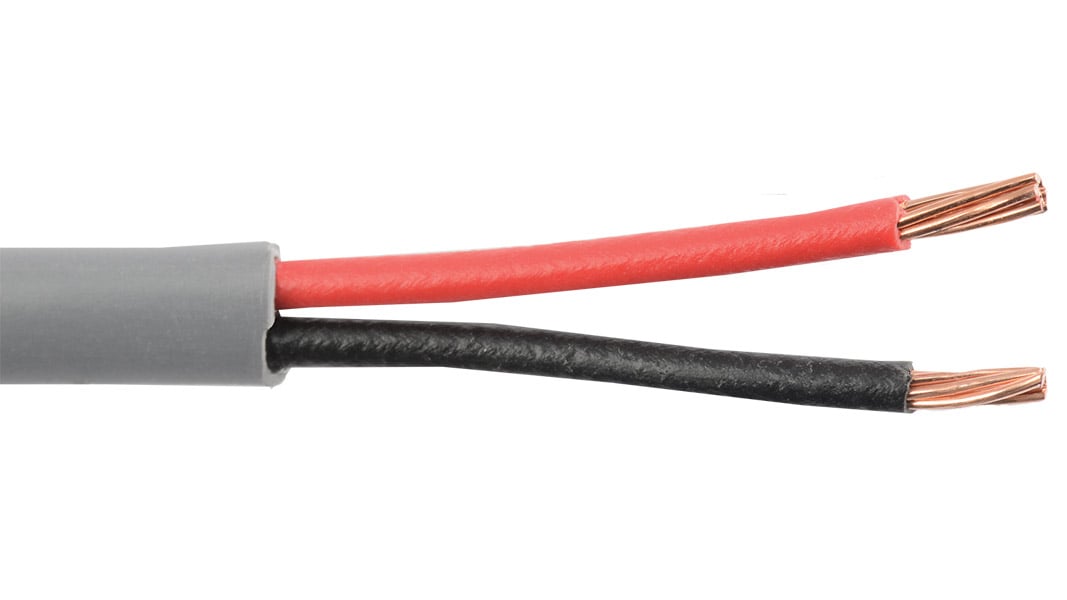 18 AWG 2 Conductor General Purpose Cable, Grey