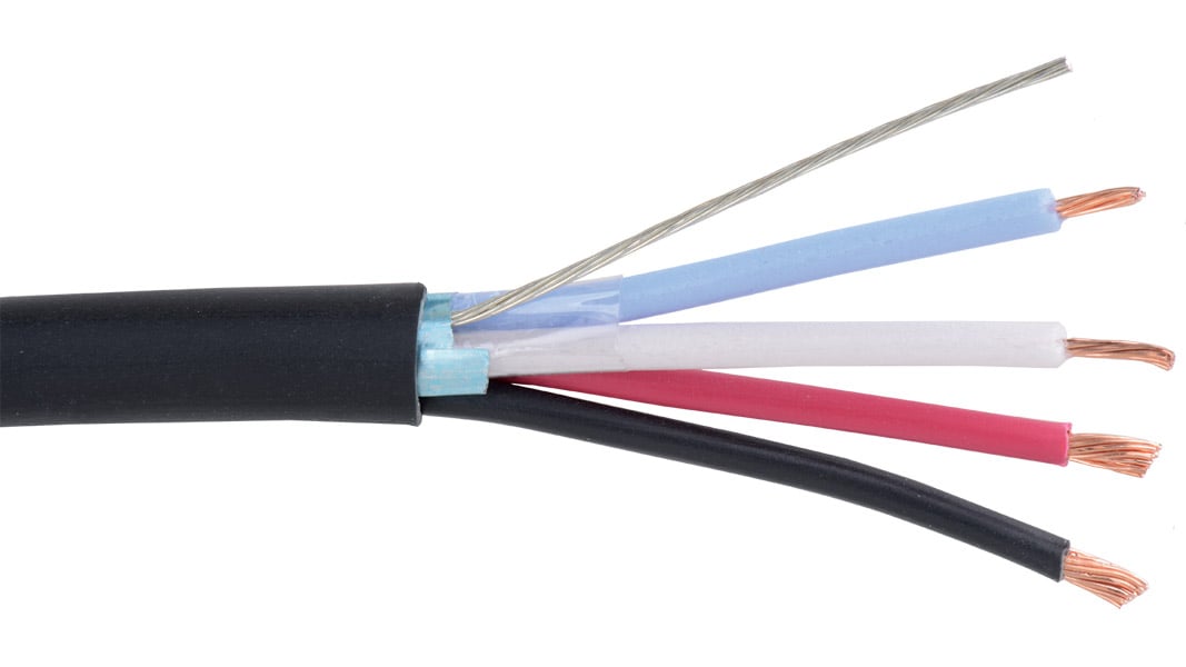 1000 ft. of AMX Systems Plenum 22 AWG 1-Pair Shielded and 18 AWG 2-Conductor Composite Cable