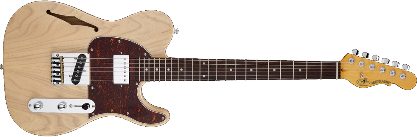 Electric Guitar with SH Pickup Configuration, Blonde Finish, and Rosewood Fingerboard
