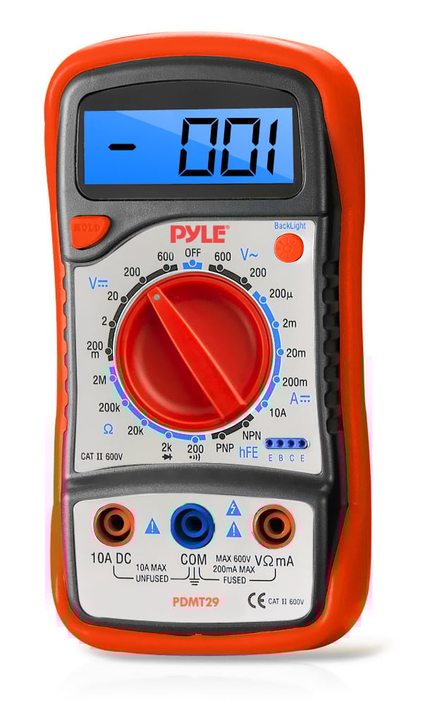 Digital Multimeter with Rubber Case & Stand