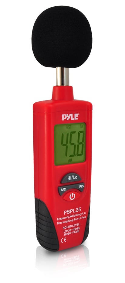 Sound Level Meter with A & C Frequency Weighting