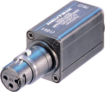 Adapter, Female XLR 110 ohm to Female BNC 75 ohm