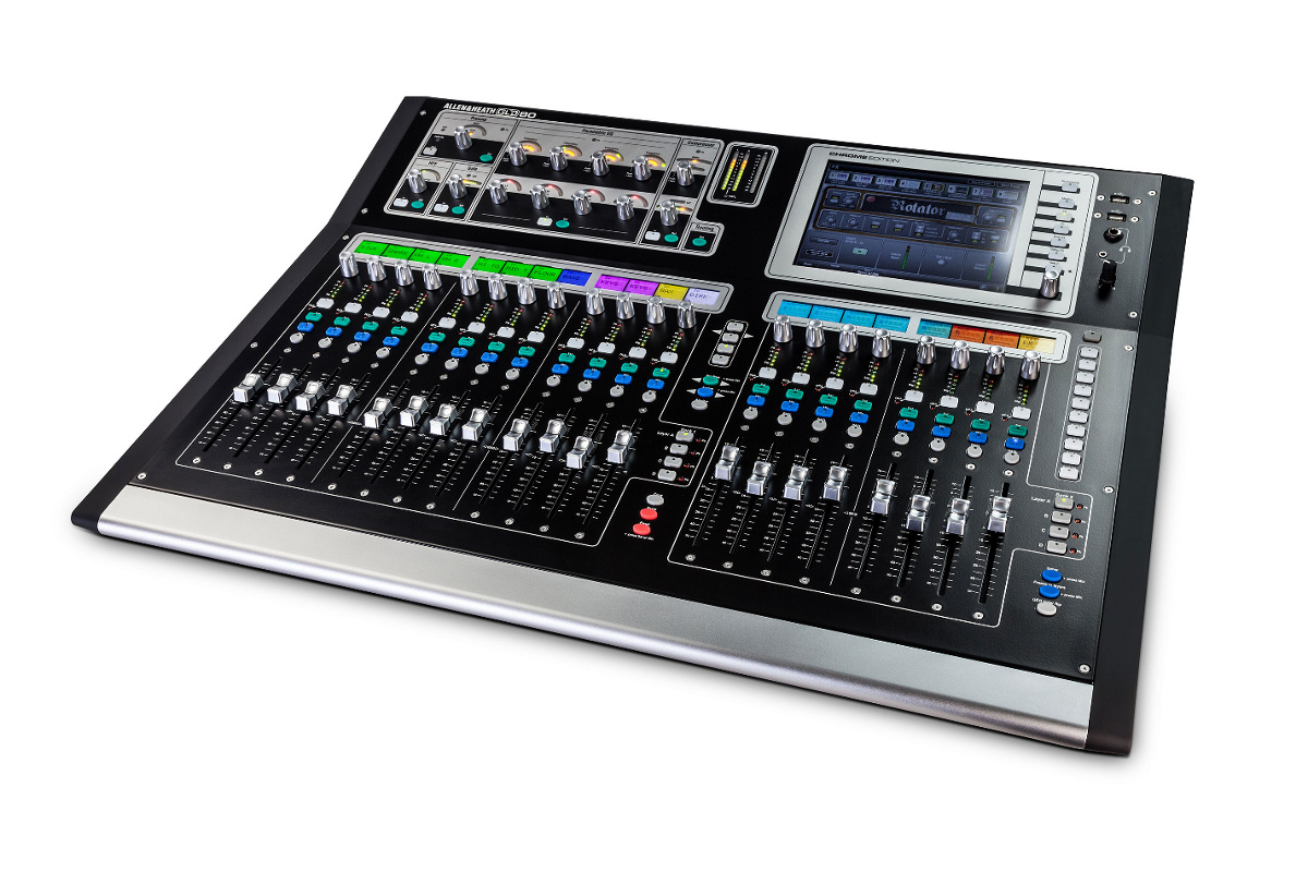 Digital Mixer with 20 Faders and 48 Input Processing Channels, Chrome Edition