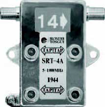 4 Output 5-1000 MHz In-Line Style Directional Tap (Multiple Tap Values Available)