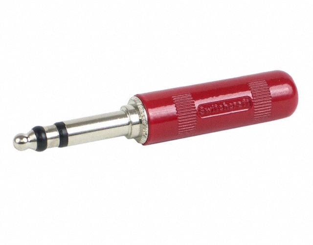 1/4" Long Frame Audio Plug, Nickel Plated