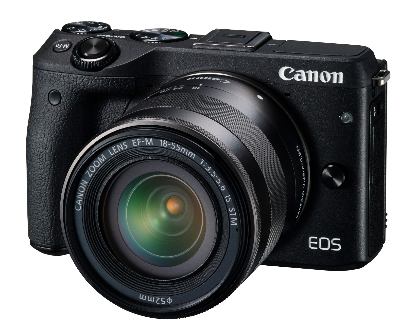 24.2MP EOS M3 DSLR with EF-M 18-55mm IS STM & EF-M 55-200mm STM Lenses