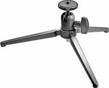 Tripod, Table Top, Bright Aluminum Finish