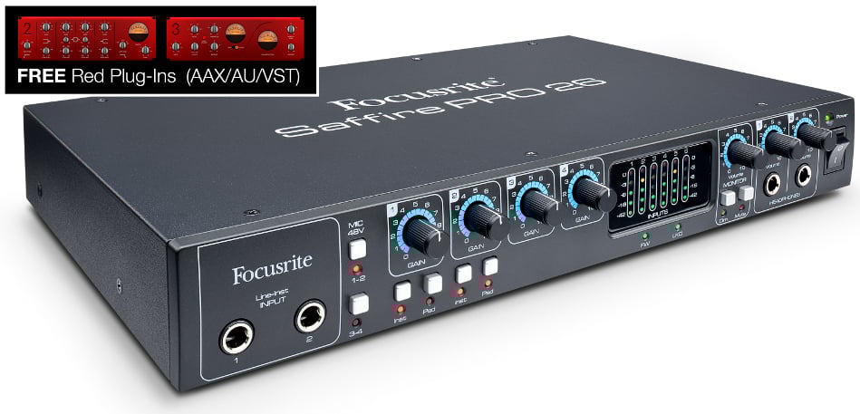 18 in/8 out Firewire/Thunderbolt Audio Interface