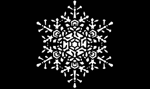 Steel Gobo - "Snowflake Medium Lace" Design