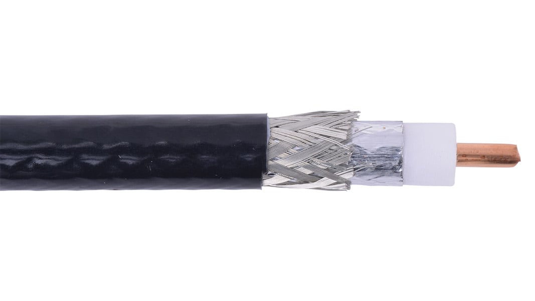 Microwave and Wireless RF400 RG8 Plenum Cable, 1000 ft