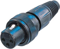3-pin Female XLR Cable Connector w/ Lock