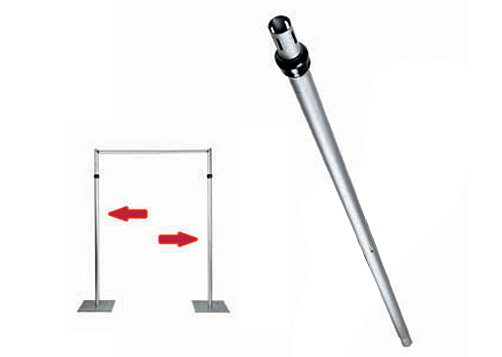 Adjustable Upright 9 ft To 16 ft for Pipe & Base 1.0 Systems