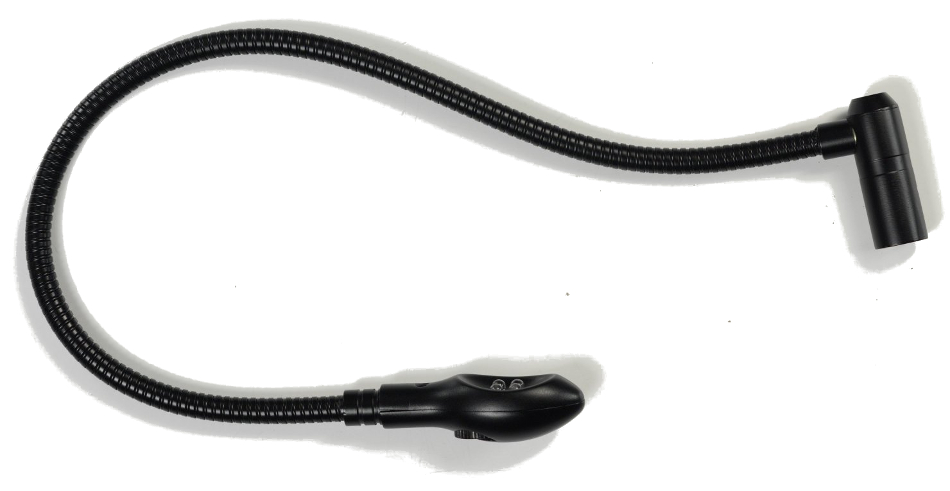 18" Variable Brightness Gooseneck Lamp with Right-Angle 4-Pin XLR Connector