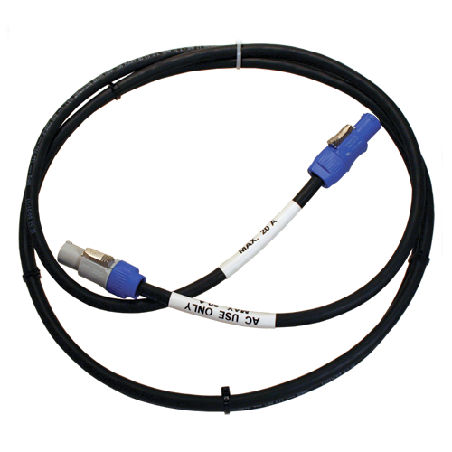 6 ft. PowerCON NAC3FCA (Blue) to PowerCON NAC3FCB (Gray)