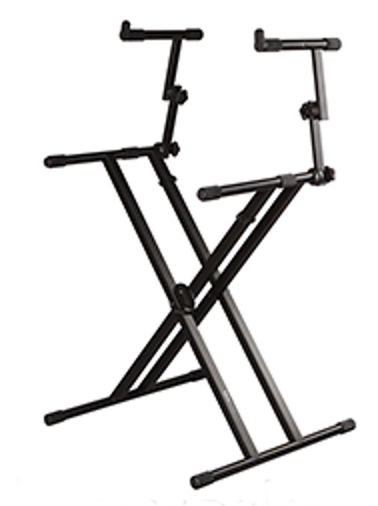 Two Tier X Style Keyboard Stand