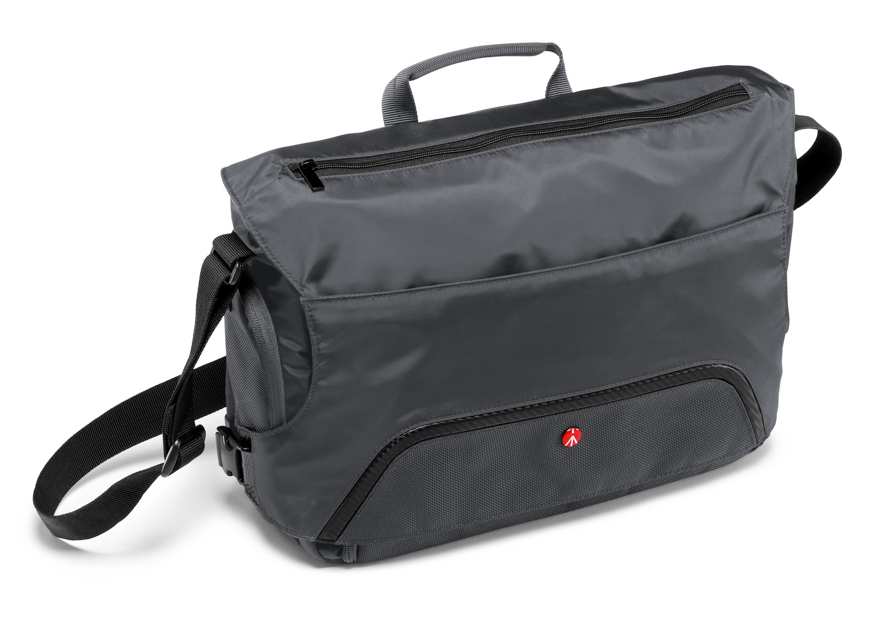 Gray Nylon DSLR Shoulder Bag
