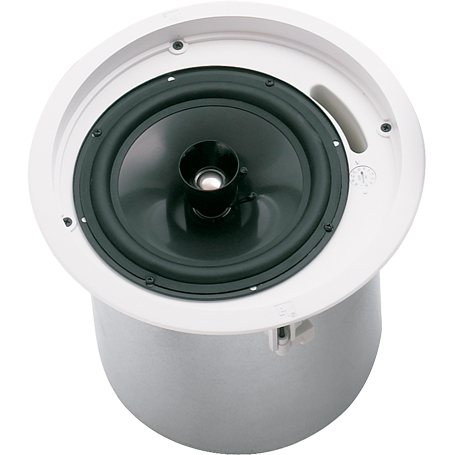 Pair of 8" Coaxial Ceiling Speakers, Black