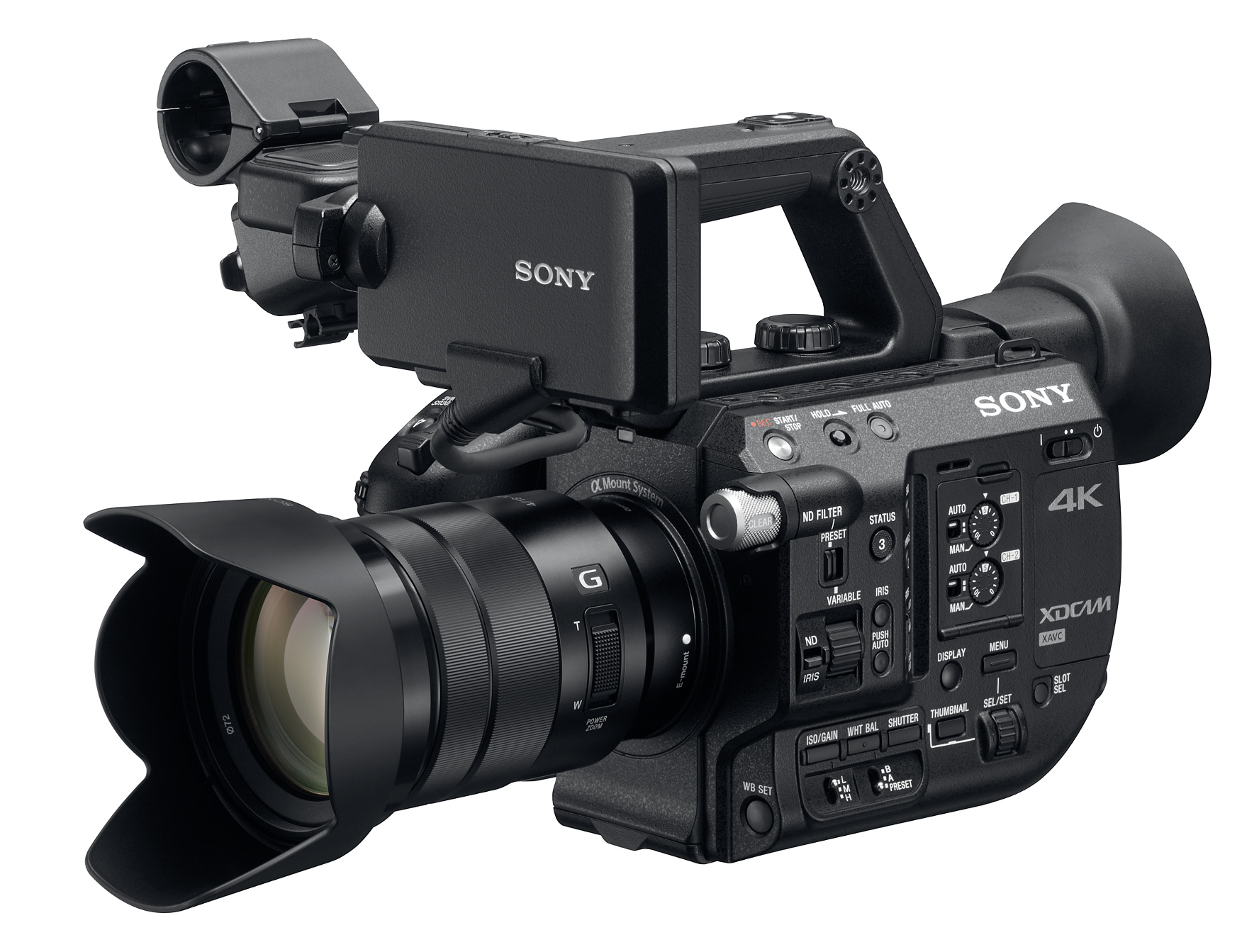 4K XDCAM Super 35mm Camera with Lens