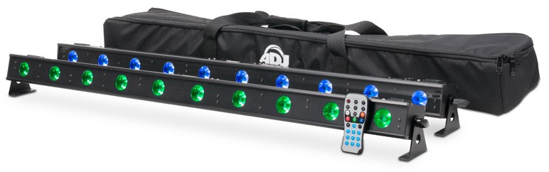 10 x 4W LED (RGB+UV) System with Two Ultra Bars
