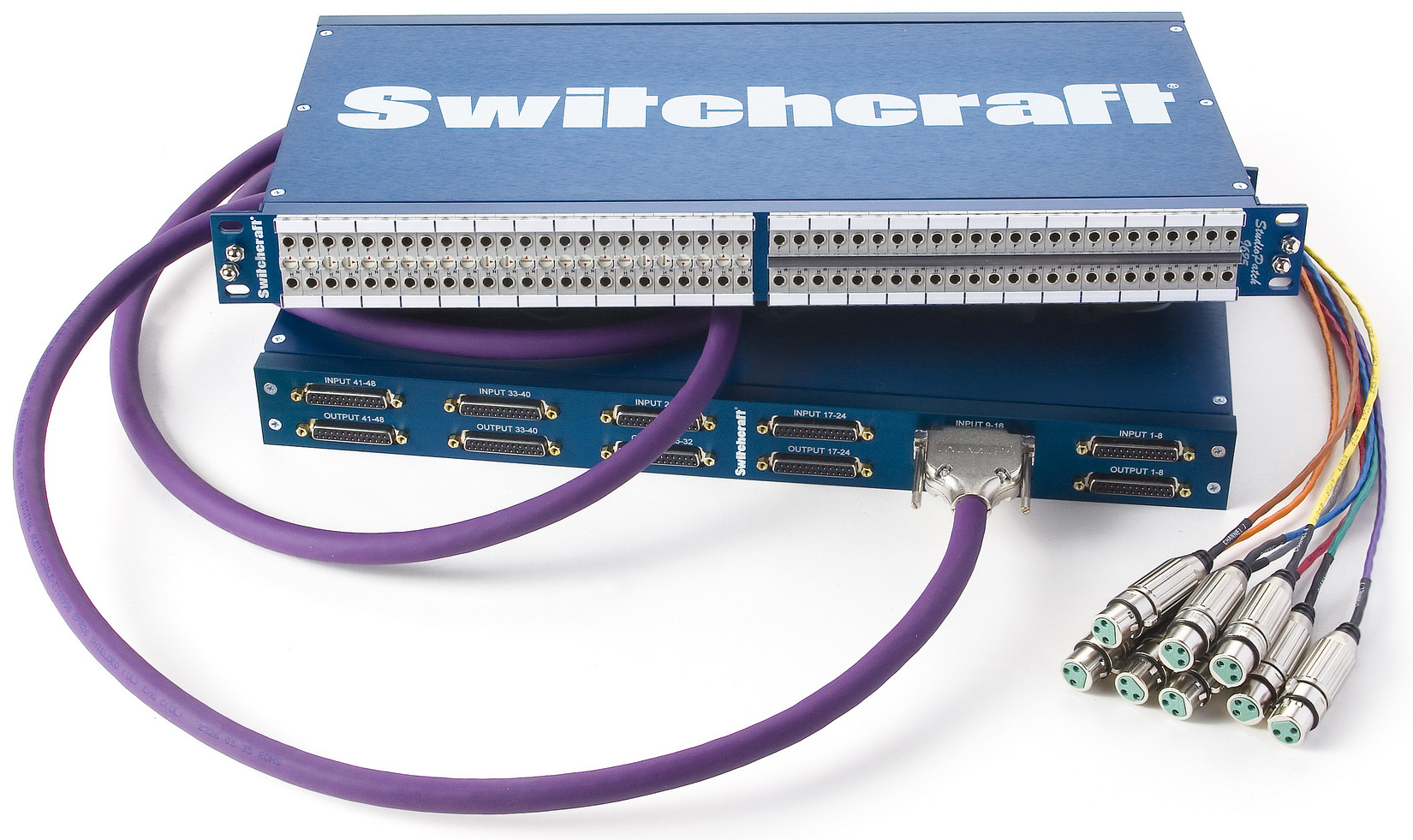 TT Patchbay with 96 Patch Points to DB25 with Programmable Grounds