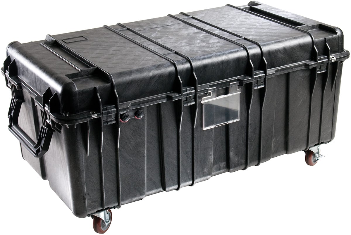 Black Transport Case with Empty Interior
