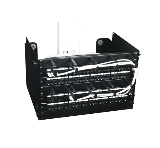 6RU Pivoting Rack Panel Mount with Open Back