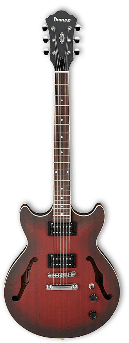Artcore Series Electric Guitar with Sunset Red Flat Finish
