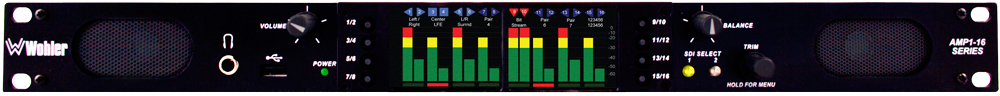16-Channel Rackmount Amplifier with Dual SDI